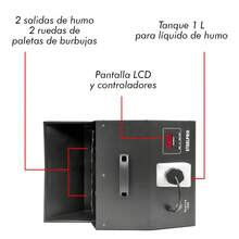 Máquina Profesional De 1000w Burbujas De Humo 18 Led/rgb Dmx Steelpro - Negro - Ver 5
