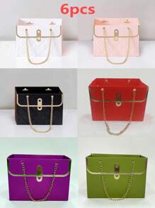 3 Stück elegante Papierblumen Geschenkbox-Set mit Griff - perfekt für Hochzeit, Valentinstag, Geburtstag und Muttertag Bouquet Aufbewahrung und handgemachte Verpackung