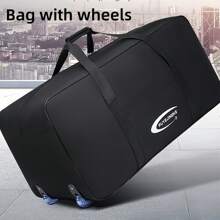 1pc Extra Large Rolling Luggage Bag, Big Size Portable Travel Bag, Foldable Travel Bag, Multi-Function Suitcase - Elongated Handle Design, Upgraded Smooth Crystal Wheels - Suitable For Long And Short Trips, Outings, Moving, College