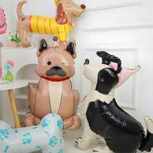 20 bóng bay giấy bạc trang trí tiệc sinh nhật hình chó cưng, chó Husky/Dachshund/Bulldog/Poodle/Labrador/Shepherd và nhiều giống chó khác, hình thú cưng, thiết kế hình bàn chân, xương, thích hợp để trang trí tiệc theo chủ đề thú cưng, trang trí kỷ niệm, tiệc sinh nhật, trang trí bóng bay, tiệc trà ngoài vườn, trang trí mùa cưới, trang trí tốt nghiệp năm 2025, ngày của mẹ, chó vui vẻ, quà tặng tiệc, đồ dùng tiệc tùng, trang trí phòng, giáng sinh - Bóng bay thú cưng - Xem 10