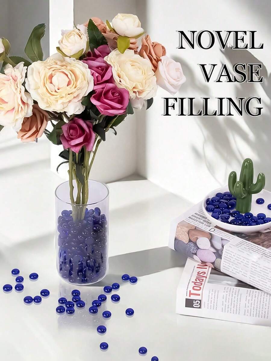 50 peças de artesanato em vidro, adequado para artesanato faça você mesmo, decoração floral para casa, decoração de casamento, decoração de aquário