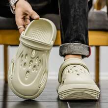 Unisex Hollow EVA Casual Couple Sandals, Beach Shoes - Rice Green - View 8