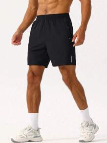 Shorts deportivos de una sola pieza, de secado rápido y delgados, para hombres, nuevos para el verano 2025, para senderismo y montañismo al aire libre, shorts de running de cinco puntos