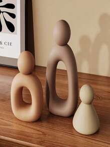 1 Set de Adorno de Resina de Árbol Genealógico Abstracto Moderno, Decoración de Arte Natural Hecha a Mano para Oficina, Sala de Estar, Estantería, Entrada, Coleccionable, Adecuado como Regalo para el Día del Padre/Día de la Madre