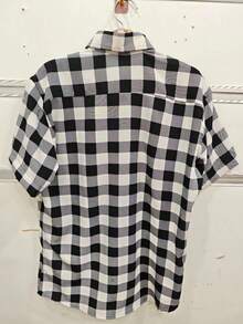 Short Sleeve Plaid, Crepe Fabric