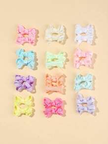 24 Stücke Set Haar-Accessoires mit Schleifen, enthält Blumen- & Schleifen-Haarclips, geeignet für Hochzeit, Reise, Party und verschiedene Anlässe