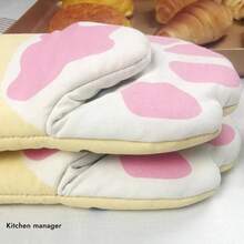 Microwave Long Gloves Cute Cat Paws Oven Insulation Gloves Heat Resistant Non-Slip Single Glove Kitchen Baking Supplies, Holiday& Party Kitchen Utensils And Equipment, Home And Kitchen Must-Haves Friendly For Organization - Multicolor - View 10