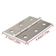 10pcs Stainless Steel Door Hinges Cabinet Doors Windows Wooden Box Flat Hinge Home Furniture Hardware