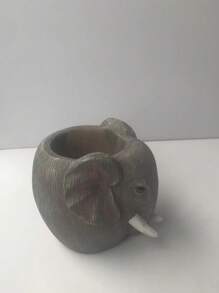 1pc Resin Cute Elephant Planter Money-Attracting Elephant Planter Succulent Home Decor Accent Piece Vase Room Decor Flower Vase Glass Vase