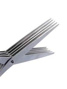 1/2 件多功能不锈钢切菜器、绞肉机、3 层/5 层葱剪、紫菜切碎器、强力多层厨房香草剪刀，非常适合切洋葱、蔬菜和香料 - 彩色 - 查看 5