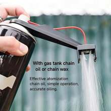 Motorcycle Chain Cleaning & Maintenance Tool Set, Splash Guard Kit, Bicycle Chain Cleaning Assist Tool, Chain Oil & Wax Spray, Chain Cleaner Nozzle