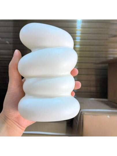 New Plastic Spiral Vase, Nordic Creative Flower Arrangement, Container Ornaments, Dry Wet Imitation Glaze, Melamine Pot Home Room Glass Vase view 8