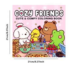 Nuevo libro para colorear con acuarela de la serie de monstruos para niños, para pintar y hacer grafitis, libro para colorear reforzado
