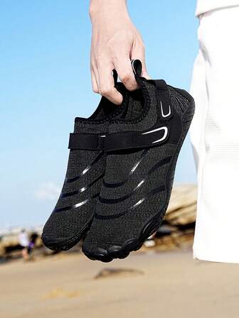 男士溪流攀爬水鞋，夏季透气网眼沙滩鞋，防滑软底游泳鞋，情侣舒适穿着