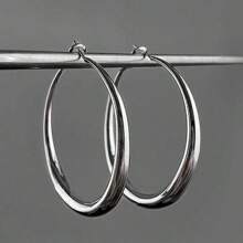 1 Pair Minimalist Luxurious Elegant Fashion Hoop Earrings, Suitable For Evening Party, Festival Gifts