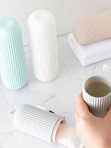 1 Pc/4 Pcs Portable Travel Toothbrush Case Set, Travel Mouthwash Cup With Lid, Toothpaste And Toothbrush Storage Box, Mouthwash Cup, Toothbrush And Toothpaste Storage Box, Travel Camping Toothbrush Cup, Travel Face Cleaning Set, Travel Essentials, Beach And Holiday Back To School Travel Organizer Graduation