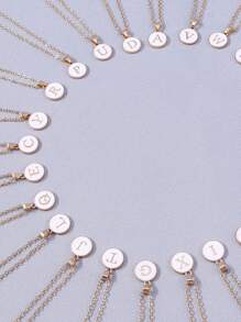 Fashionable A-Z 26 Letter Necklace, Exquisite Initial Name Clavicle Chain Necklace, Women's Fashion Jewelry Collar Gift, Great For Mother's Day