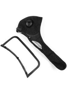 1个装骑行防护面罩，运动面罩滤芯，防尘面罩，防护镜片，可拆卸滤芯自行车面罩，活性炭网状自行车半脸面罩，男女通用户外运动，可重复使用，冬季骑行防雾，活性炭面罩，防尘、防风、保暖自行车面罩，带呼吸阀山地车面罩，防尘面罩 - 彩色 - 查看 7