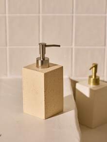 Cirelle 1 件装树脂皂液器、带泵头的台面乳液瓶、浴室洗手液分配器、可重复填充的浴室空瓶、可重复填充的洗发水容器、浴室配件、家居浴室装饰、Rama Comfort Home、高端酒店用品、高端礼品、夏季乔迁礼物