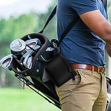 Golf Club And Golf Ball Cleaning Bag, Waterproof Exterior Golf Club Cleaning Bag, Club Face Golf Cleaner With Coarse Fabric Liner,Detachable Clip,Golf Accessory Cleaning Kits,Cleans Club Grooves - Black - View 6