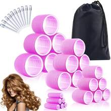 38PCS Hair Rollers Hair Curlers, Rollers, Curlers For Long Hair Thick, Jumbo Large Medium Small Rollers Set, 12 Stainless Steel Clips And Storage Bag, Back To School, Travel Holiday Essentials, Hair Curlers, Curly Hair Brush, Rollers, Curly Hair Products, Barber, Hair Curlers, Rollers, Curly Hair Products, Curler, Rollers Hair Curl, Christmas, Hair Curler, Curly Hair Products, Hair Curl, Hair Roller, Rollers For Hair, Curly Hair Tools, Heatless Curlers, Curly Hair Brush, Hairdressing Equipment,Heatless Waves,Travel Essentials,Hairstyle,Hairdressing,Curly Hair,Hair Rollers,Hair Curler,Heatless Curl,Heatless Curls,Hair Curlers,Rollers,Hair Curl,Rollers For Hair,Curly Hair Tools,Hair Rollers,Hair Roller,Curls Diffuser,Hair,Travel,Hair Products,Hair Tools,Hair Stuff,Barber,Barber Accessories,Barbershop,Hairdressing Equipment