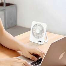 GICOOK Portable USB Desktop Fan, ,Fan, Fans, Portable Fan, Fans Portable, Mini Fan, Home, Ventilador, Ventilador Recargablesuper Quiet Mini Cooling Desktop Fan For Home Office Desktop Desks - Nhiều màu - Xem 4
