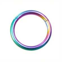 1-4 Pcs Stainless Steel Seamless Nose Rings/Piercing Jewelry, 6/8/10/12mm Twisted Unisex Punk Closed Hoop Earrings
