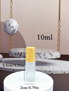 4 件/2 件 10 毫升木纹滚珠瓶，精油可再填充滚珠瓶，香水旅行便携式滚珠瓶 - 彩色 - 查看 9