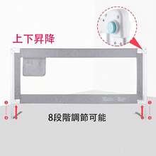 ベッドフェンス ベットガード 無添加素材 布団ずれ 蹴り出し お子様のベッドからの 転落防止 取り付け簡単 1枚入り 子供用 出産お祝い 日本語説明書付き - グレー - チェックする 7