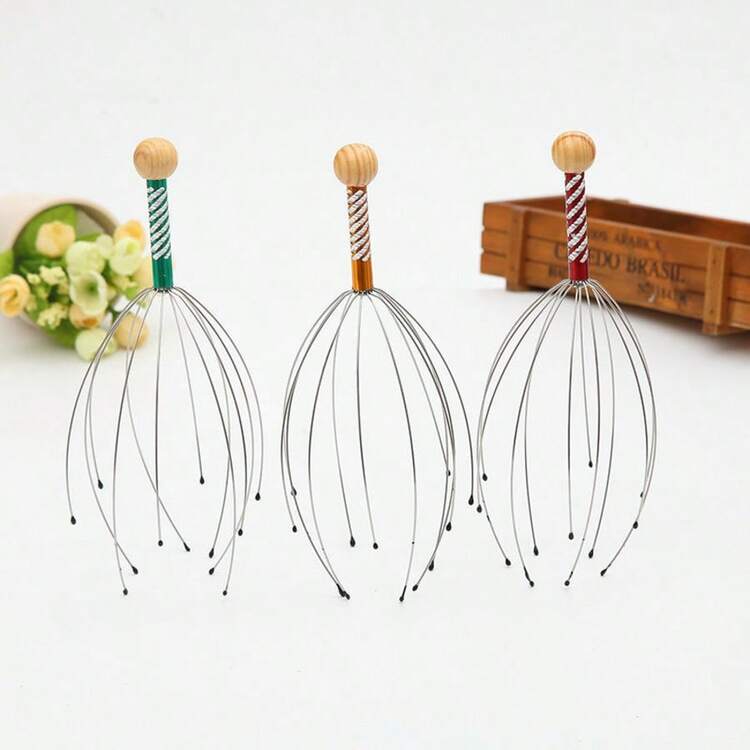 1/2 Chiếc Đầu Bạch Tuộc Mát-xa Thư Giãn Da Đầu Giảm Đau Cơ Thể, Dụng Cụ Mát-xa Đầu Giảm Áp Lực, Móng Vuốt Mát-xa Kim Loại, Dụng Cụ Mát-xa Unisex Dùng Để Thư Giãn Tại Nhà Và Làm Dịu Tinh Thần, Quà Tặng Tiệc Tụng, Mát-xa Đầu, Thư Giãn Da Đầu, Giảm Căng Thẳng, Hút Khía Tâm Hồn - Nhiều màu - Xem 11