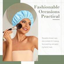 Shower Caps - สีฟ้าอ่อน - ดู 3