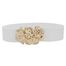 1 stuk Boheemse bloemenriemen voor dames, modieuze brede elastische tailleband voor dames, meisjesjurk, bruiloft, feest, vintage cinch, elastische riemen voor jurken, kledingaccessoires, goud, rood, blauw, luipaard, zwart, groen, paars, oranje, roze, wit, riem voor dames, zomer, school