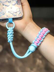 1 pieza Cordón ajustable para teléfono móvil, cuerda corta tejida a mano, anti-robo y anti-caída, funda universal duradera para teléfono móvil - Correa corta para teléfono móvil - Ver 10
