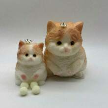 1 件逼真柔软丰满猫玩具，减压玩具，硅胶挤压慢回弹极具吸引力，颜色和款式随机 - 彩色 - 查看 16