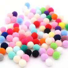 迷你绒球 10 毫米彩色绒球 1 厘米柔软毛绒球 适用于 DIY 艺术工艺品项目用品派对家居装饰 300 个（20 克） - 彩色 - 查看 6