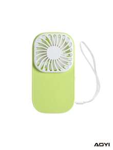 AOYI 1 pieza Ventilador portátil de mano alimentado por batería con 1 velocidad, diseño sencillo para uso al aire libre - Multicolor - Ver 7