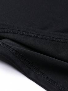 夏季男士Polo衫短袖T恤彩色条纹巴黎印花高尔夫和网球运动休闲服健身运动服户外篮球足球橄榄球健身房 - 黑色 - 查看 8