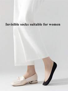 1/3 Paar Business und Lässig Damen Socken mit hohen Absätzen, atmungsaktive unsichtbare Socken, Damen Bootsocken, die vom Fersen nicht abrutschen und Socken, die Fußermüdung lindern. Große Socken