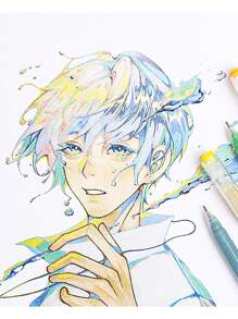 256/202/162/36/9/6 couleurs Set de stylos gel couleur dégradé avec baril transparent 0,6 mm pointe bille marqueur surligneurs. Convient pour le dessin, la mise en évidence, la prise de notes d'étudiants, la réalisation de manuels, l'usage de bureau, rentrée scolaire