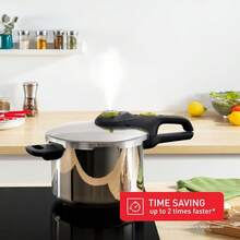 Pressure Cooker Stainless Steel, Silver - 6 L New - View 3