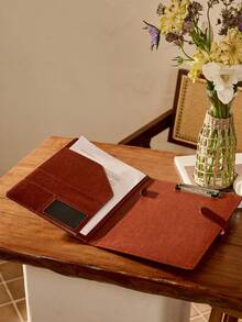 Cirelle Professional Padfolio With Clipboard, Faux Leather Portfolio Folder Binder, Legal Pad Holder For A4 Letter Notepad, Interview Resume, Writing Pad, Ideal Organizer For Business Office Conference, Rama Comfort Home,Cozy Home, Biz Trip Use, Holiday Vacation Use, Back To School Use,Back To School,School Supplies - Multicolor - View 3