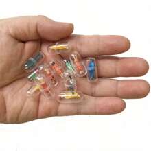 26pcs/46pcs/ 66pcs Random Transparent Capsule 3D Unique Cute And Interesting Character Statue Set Mini Character Statue Miniature Scene Character Model Perfect Prop For Micro Landscape, Unique Thanksgiving Christmas Gift