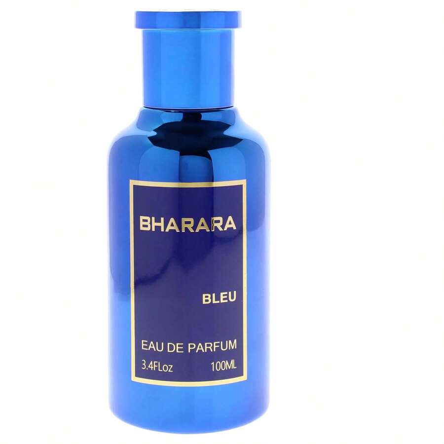 Bharara Bleu Pour Homme Eau De Parfum For Men 3.4 Oz /100 ML, Spicy Men Perfume, Tobacco Vanilla Fragrance, Luxury Woody Cologne,  Long-Lasting Alcoholic Free Fragrance , Unique Fragrance Thatudes Charm, Usable In Every Season,Suitable For Multiple Occasions,All Time Of Perfume, 3.4oz Travel-Friendly Spray, Formaldehyde-Free, Daily Use & Gift Idea - 寶藍色 - 查看 1