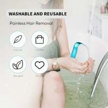 Dispositivo unisex de eliminación de vello con cristal, removedor de vello portátil y suave, reduce la irritación de la piel, asistencia de espejo nano para una eliminación suave, exfoliante, reutilizable para piernas, brazos y espalda, herramienta de depilación para el hogar