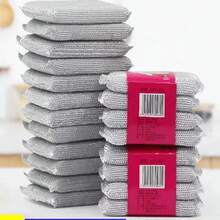 4/8/12 Pieces Kitchen Utensils Sponge Does Not Hurt Pot Brush Pot Artifact Household Scratch-Free Cleaning Sponge Wiping - 8Pcs - 查看 2