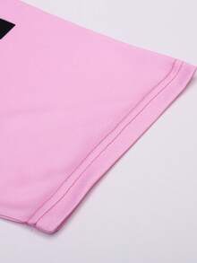 SURUIDA 1pc Miami Style Men's Soccer Jersey Short Sleeve Shirt, #10 Football Tee, Comfortable For Team Match & Casual Sports, Summer - Pink - View 5