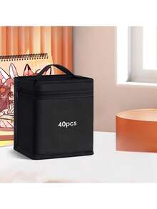 One Can Hold 30/40/60 Marking Pen With A Large Capacity Of Storage Box, A Multifunctional Pen Holder, A Portable Folding Pencil Box