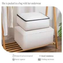 Sac de rangement pour vêtements de très grande capacité, multifonctionnel, étanche à la poussière, à l'humidité, respirant, portable et pliable | Un outil magique pour organiser les courtepointes, les vêtements et les couvertures, adapté à une utilisation dans les chambres, les armoires, les voyages, les déménagements, les salles de stockage et d'autres scénarios. C'est une aide pratique pour la maison qui permet d'économiser de l'espace, est facile à nettoyer et est disponible dans une variété de tailles pour répondre à différents besoins de stockage. C'est une solution de rangement idéale pour optimiser la vie à la maison.