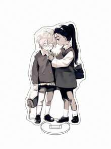 热销动漫异形舞台 LuKa Till Ivan Sua Marty Mizi 15CM 亚克力卡片人物收藏品桌面摆件 DIY 创意亚克力装饰节日礼物送给朋友 - 彩色 - 查看 18