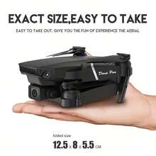 New Foldable Drone With Stable Altitude Hold, Remote Control, Gestures Selfie, Waypoint Fly, Auto-Follow, 3D Flip, One Key Start, 3 Speeds, Ideal Gift For Outdoor Fun - Drone- 1 Battery - 查看 6
